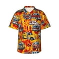 thumbnail image 1 of Fireman Fire Truck Men'S 3d Print Casual Button Down Shirts, Novelty Hawaiian Short Sleeves 2xl, 1 of 7