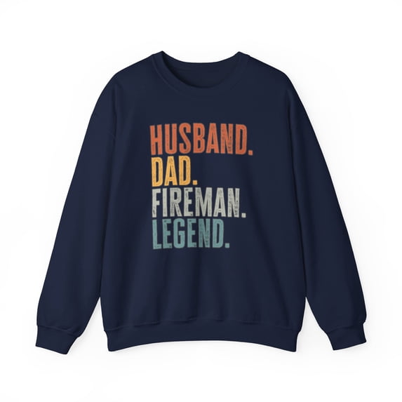 Fireman Firefighter Sweatshirt Gifts Crew Neck Shirt Long Sleeve Unisex