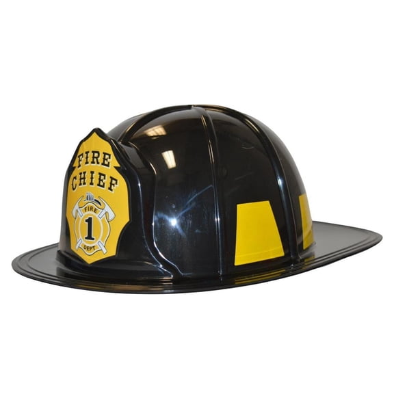 Fireman Hat Adult Sized Hard Plastic Helmet