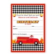thumbnail image 1 of Fireman Party LARGE Invitations - Firefighter Party Invitations - 10 Invitations 10 Envelopes, 1 of 1