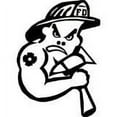 thumbnail image 1 of Fireman Picture Art - Kids Boys Bedroom – Peel & Stick Sticker - Vinyl Wall Decal, 1 of 2