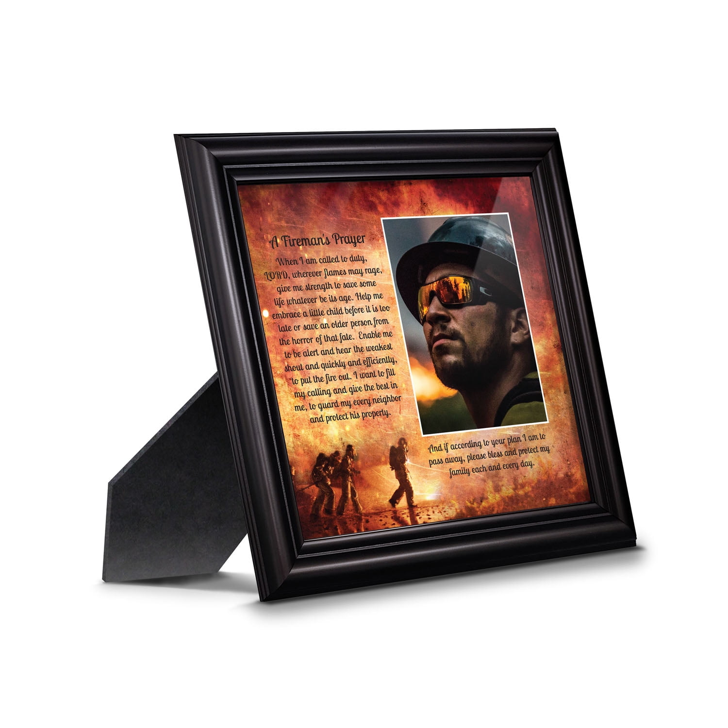 Fire Frame For Frame Fireman Picture Frame, A Firefighter's Prayer Keepsake - Walmart.com
