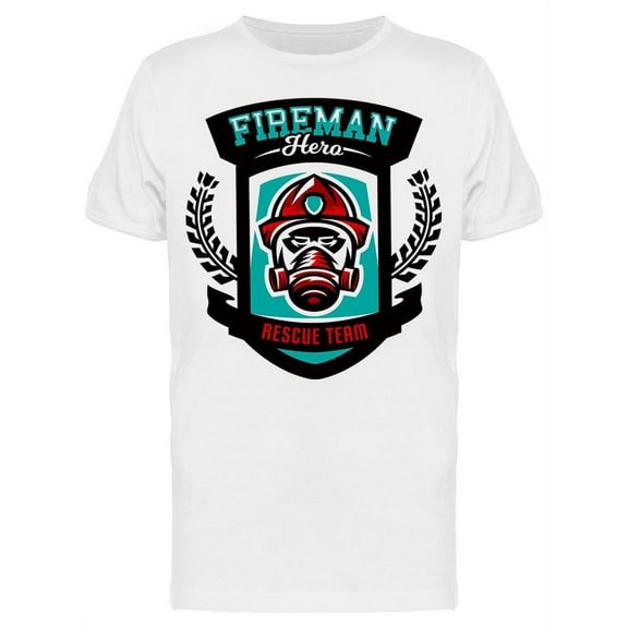 , Fireman, Rescue Team T-Shirt Men -Image by Shutterstock, Male Medium