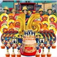thumbnail image 1 of Fireman Sam Balloons Party Supplies 16th Decor Tableware Birthday Cake Topper Decorations Banner Backdrop, 1 of 7