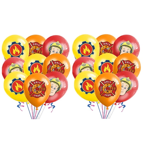 Fireman Sam Balloons Party Supplies Birthday Decorations Decor Kit Latex