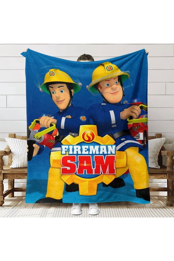 Fireman Sam Throw Blanket Gifts for Fans Lover Girls Boys Women Present Hoodie Him Bed 40"x50"