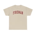 thumbnail image 1 of Fireman Shirt Gifts Tshirt Crew Neck Short Sleeve, 1 of 2