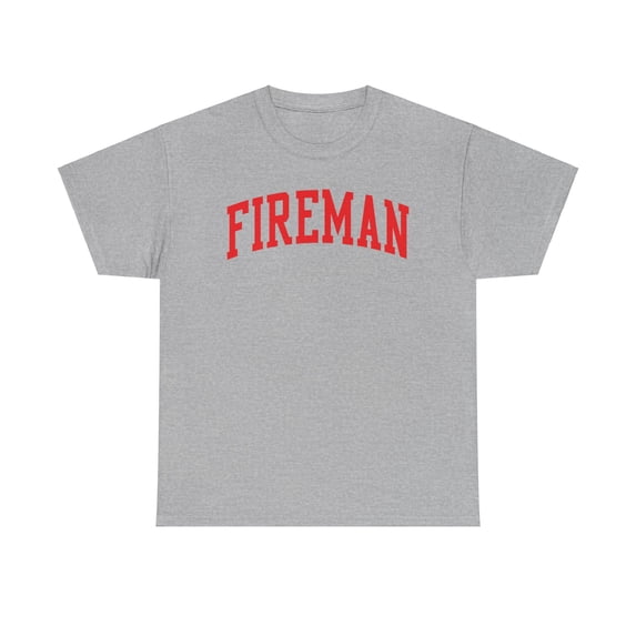 Fireman Shirt Gifts Tshirt Tee Crew Neck