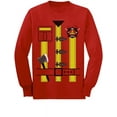 thumbnail image 1 of Fireman Uniform Firefighter Halloween Costume Toddler/Kids Long sleeve T-Shirt 2T Red, 1 of 3