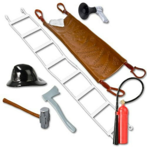 7 Piece Fireman Accessory Set for WWE & AEW Wrestling Action Figures