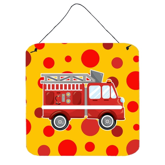 Firemans Firetruck Wall or Door Hanging Prints