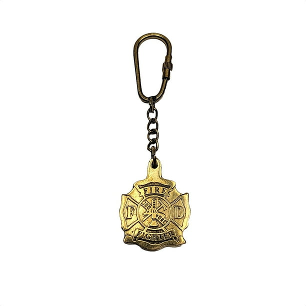 Maltese Cross Solid Brass Keychain Firemen Carabiner Key Ring Firefighter Gift Maltese Cross Solid Brass Keychain Firemen Carabiner Key Ring Firefighter Gift