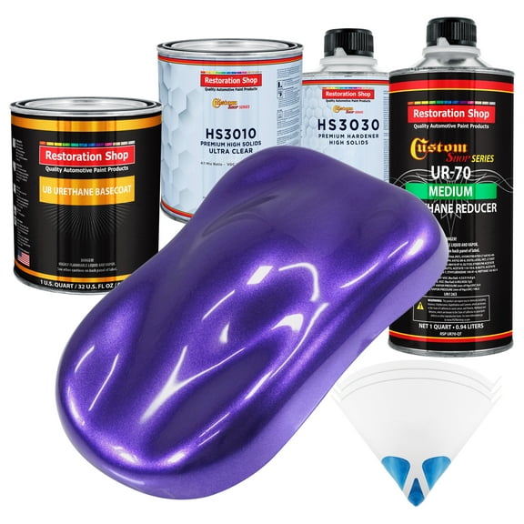 Firemist Purple Premium Quart URETHANE BASECOAT CLEARCOAT Car Auto Paint Kit