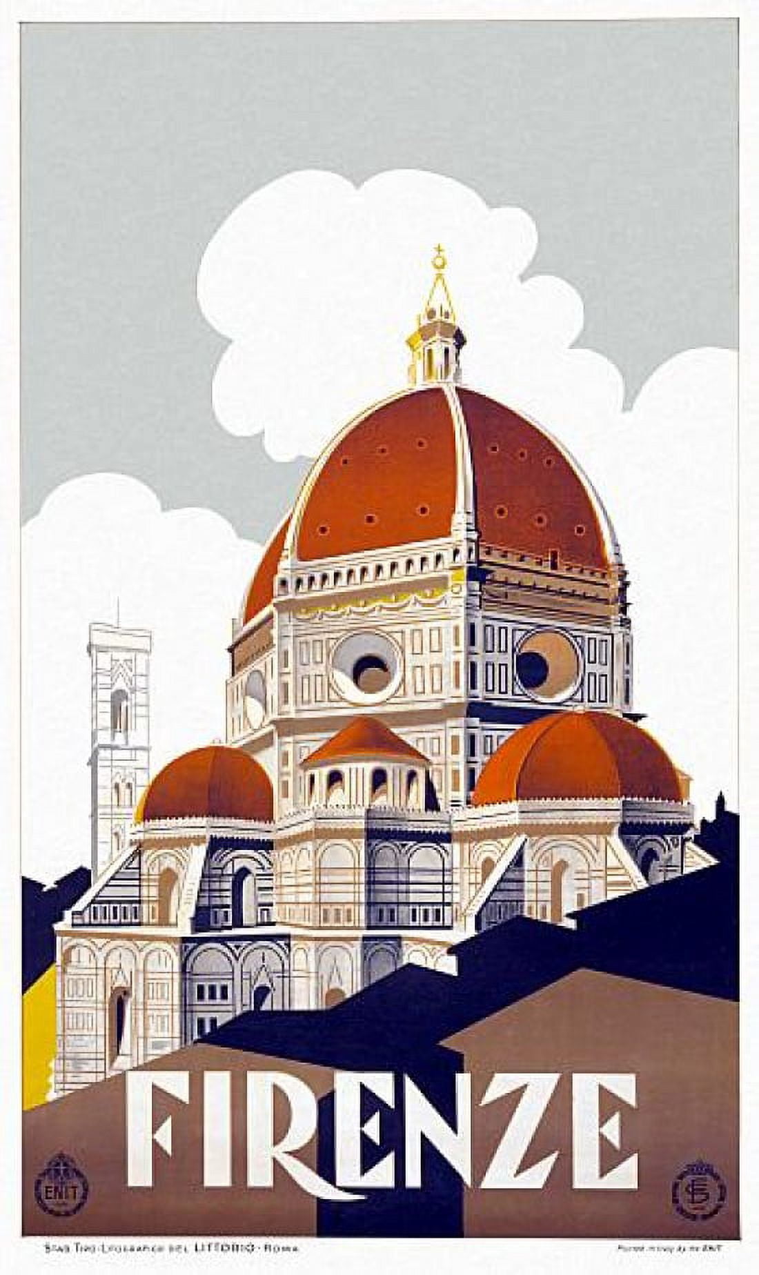 Firenze Florence Italy Travel Canvas Art - (24 x 36)