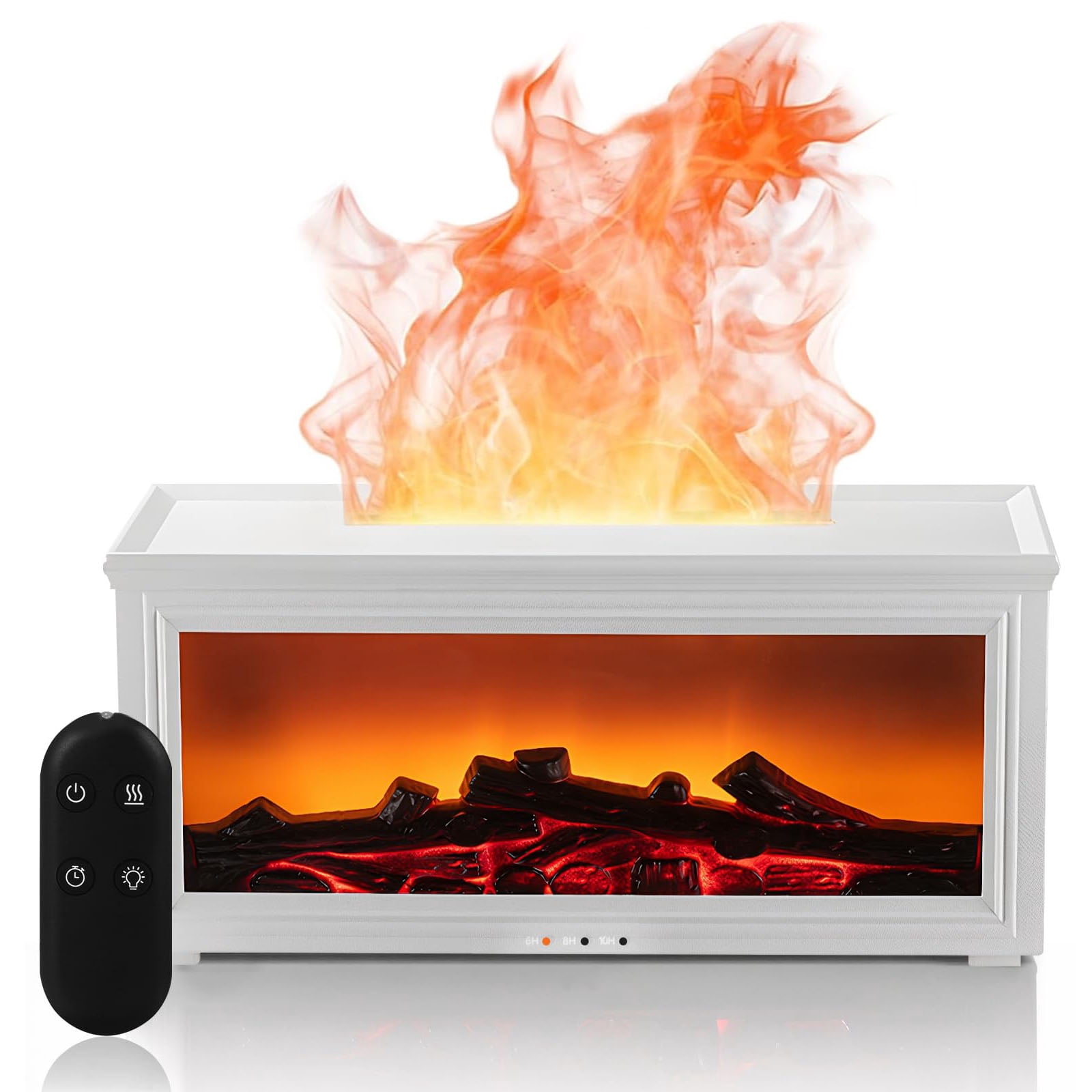 Fire Protection Diffuser Fireplace Aroma Diffuser, Colorful Flame Fireplace Aroma Diffuser with ...