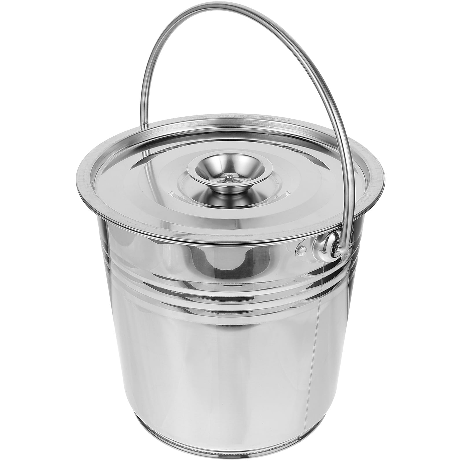 Fireplace Ash Bucket Charcoal Barrel Outdoor BBQ Charcoal Holder Metal