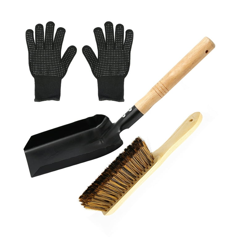 1Pcs Fireplace Brush Plastic Stove Brush Best Price Black Bristle Brush