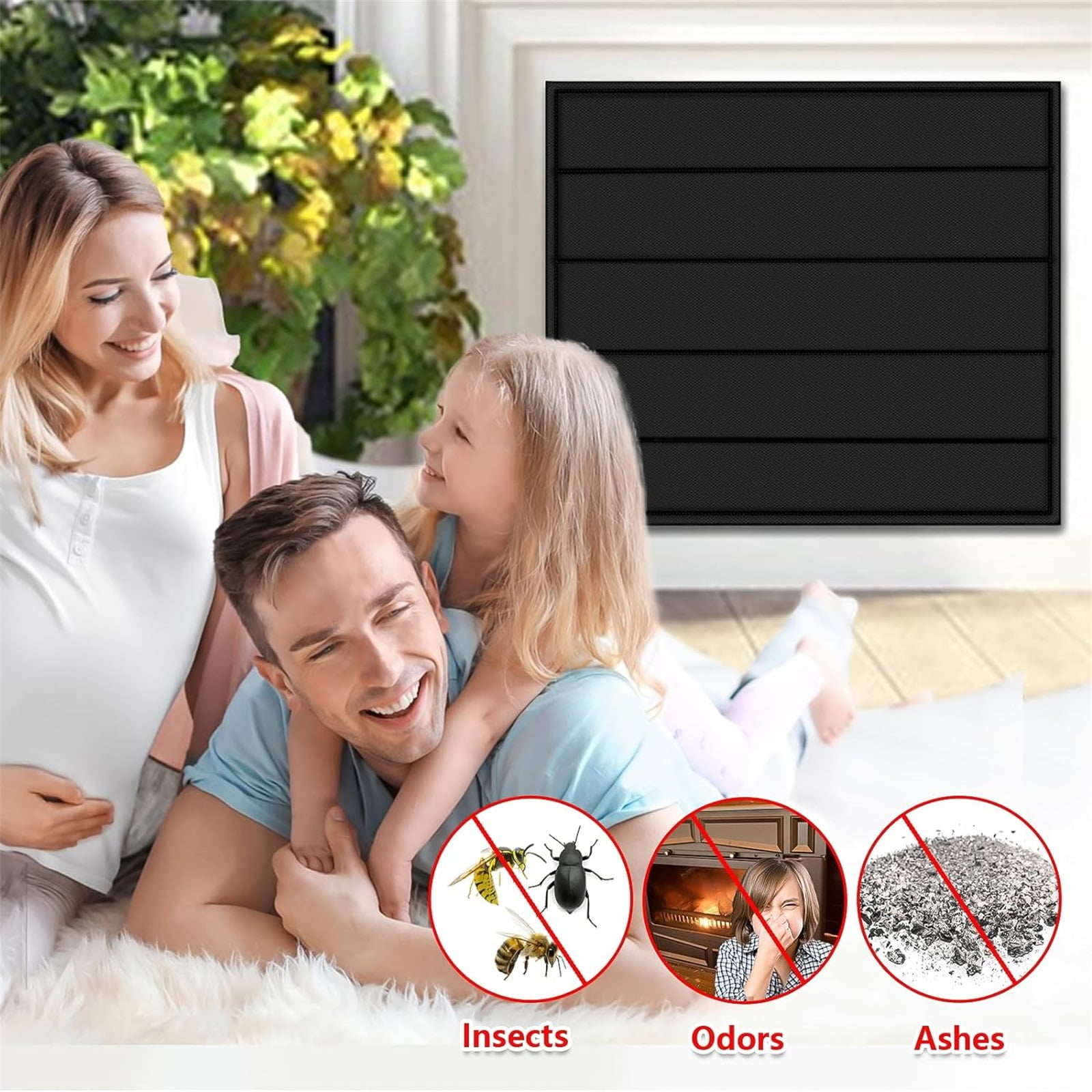 Fireplace Blanket for Heat Loss Indoor Fireplace Covers Keep Drafts Out ...