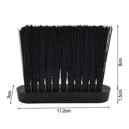 Fireplace Brush Replacement Broom Plastic Handle Fireplace Tool Brush Head Wood Burning Fireplace Broom Wall Home Cleaning Brush