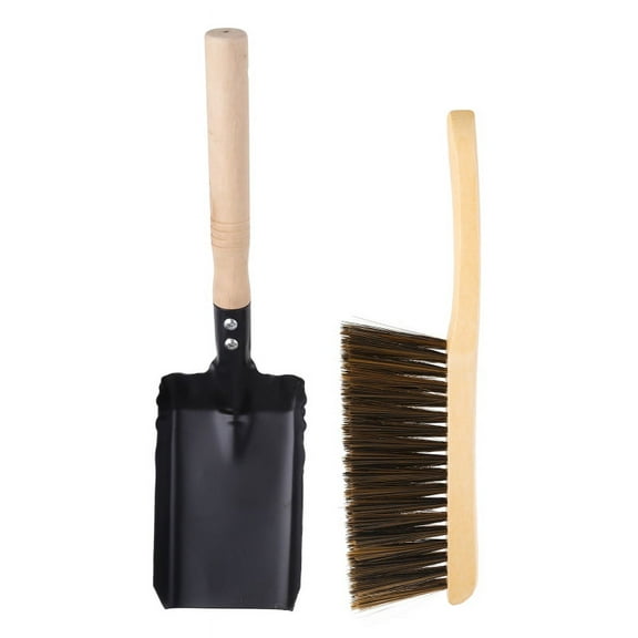 Fireplace Cleaning Set Include Coal Shovel and Hearth Brush Cleaner Kit for Home Fireplaces Firepit Tool Clean Tools Supplies Accessory