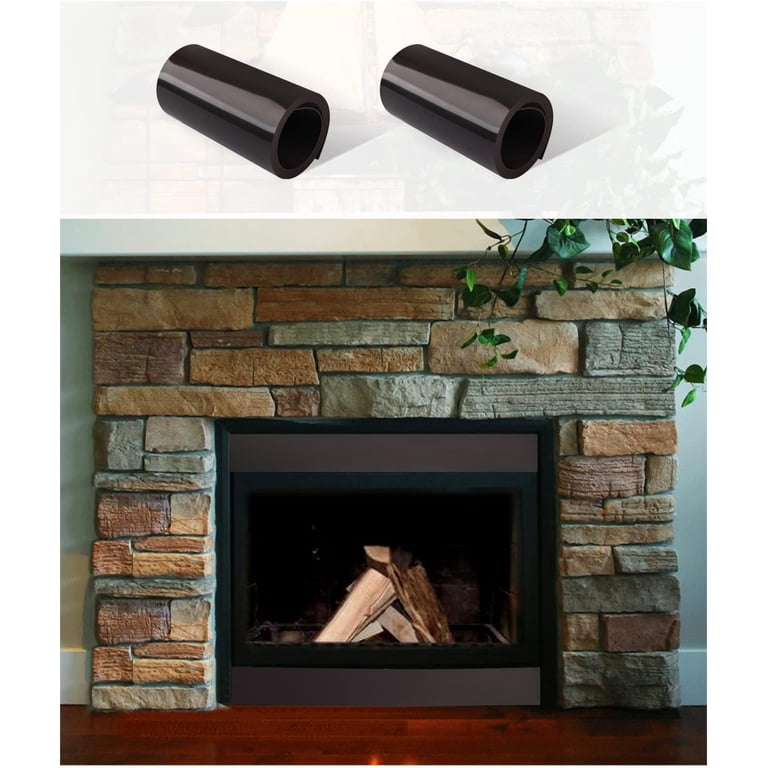 Drafts Fireplace Cover(36''L x 6''W) - Pack of 2 Fireplace Covers Keep Drafts ...