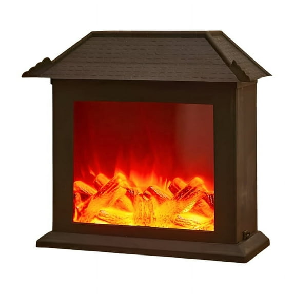 Fireplace Decorations Decorative Fake Fireplaces New Year Desk Accessories Home Decoration B
