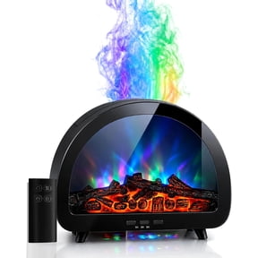 Fireplace Essential Oil Diffuser, 2026 New Christmas Mini Fireplace Diffuser, 250ml USB Desktop Noiseless Cool Mist Humidifier with Timer Auto-Off Protection for Home, Office, Gift