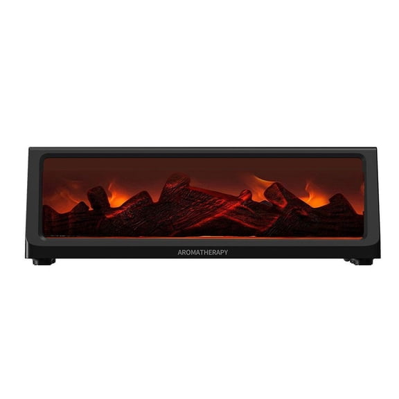 Fireplace Flame Essential Oil Diffuser with 7 Color Flame Effect Auto Off Timer for Bedroom Home Office and Yoga