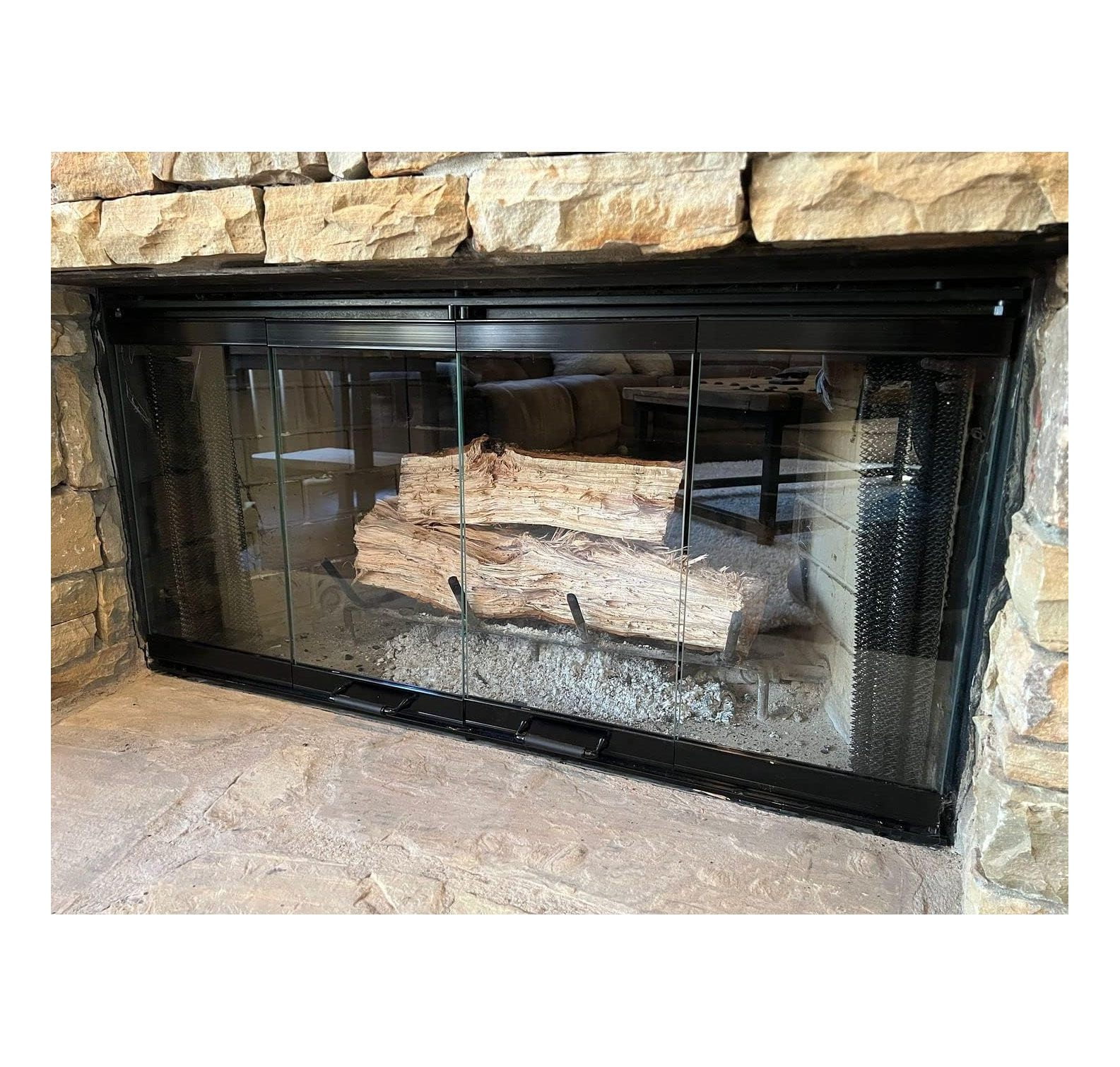 Fireplace Glass Door Set for Heatilator Fireplace Model E36, E36I
