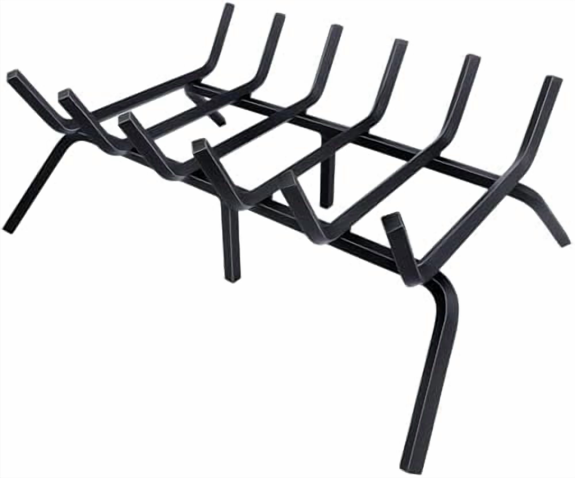 Fireplace Grate,Fireplace Log Holder,24 inch Heavy Duty Solid Cast Iron ...
