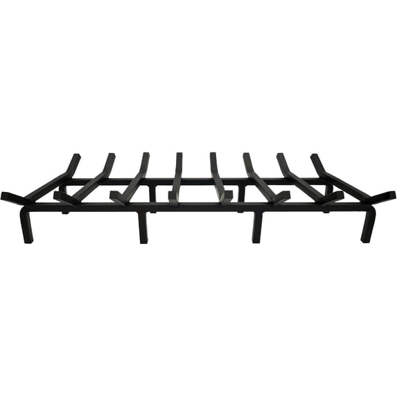 Fireplace Grate,Fireplace Log Holder,Heavy Duty Solid Cast Iron FIrewood Log Burning Rack for Inside The Fireplace Accessories Outood Fire Pit Kindling Fireplace Tools (36 inch)