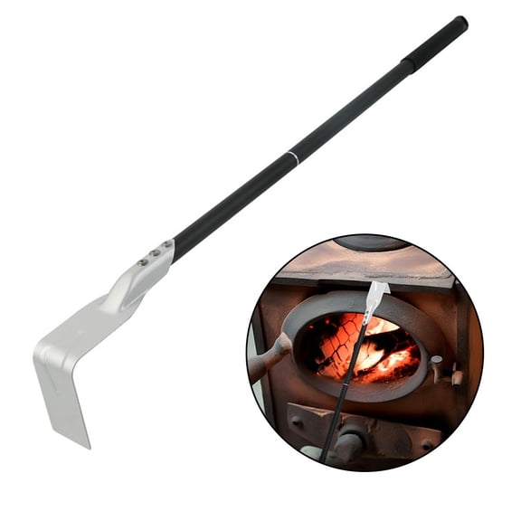 Fireplace Grill Charcoal Cleaning Scraper with Aluminium Handle Cleaning Tool