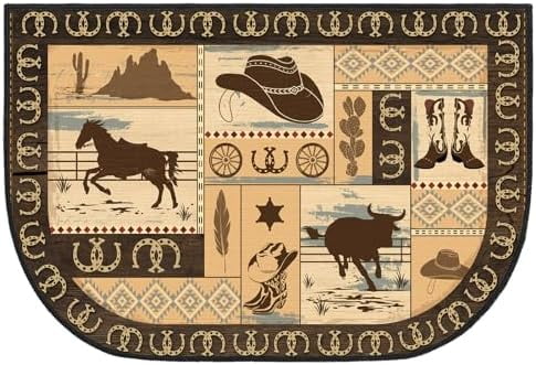 Fireplace Hearth Rug Fireplace Mats Cabin Southwestern Fireproof Fire ...