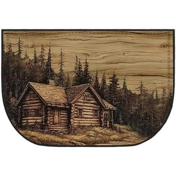 Fireplace Hearth Rug Fireplace Mats Cabin Southwestern Fireproof Fire ...