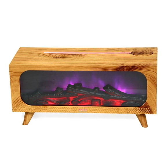 Fireplace Humidifier Diffuser, 7 Colors Aromatherapy Essential Oil Diffuser,Flame Humidifiers 150ML,Ultrasonic Aroma Humidifier with Timer for Home,Bedroom,Office,Yoga