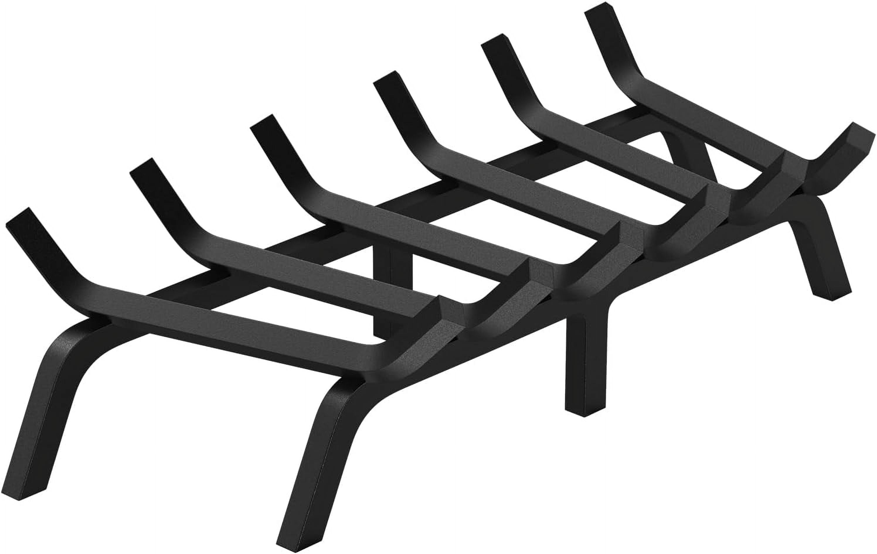 Fireplace Log Grate, 27 inch Heavy Duty Fireplace Grate with 6 Support ...