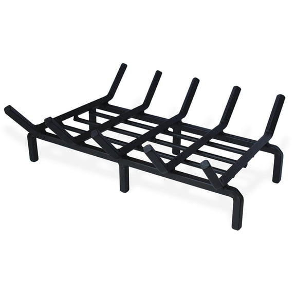Fireplace Log Grate - Firewood Burning Holder Heavy Duty Fire Pit Tray for Indoor Chimney Hearth Outdoor Camping