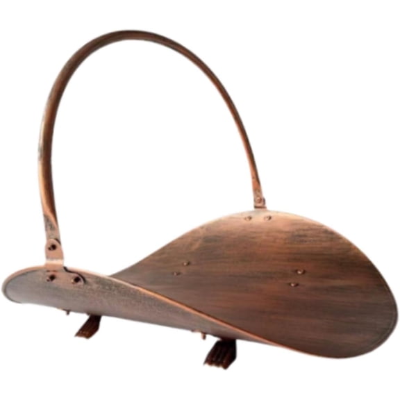 Fireplace Log Holder,Firewood Basket Sturdy Container Multipurpose Indoor Outdoor Iron Log Bin Stacking Rack Carrier
