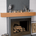 Fireplace Mantel 72 Inch Solid Wood Mantle Shelf Wall Mounted Farmhouse
