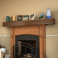 Fireplace Mantel 72 Inch Solid Wood Mantle Shelf Wall Mounted Farmhouse