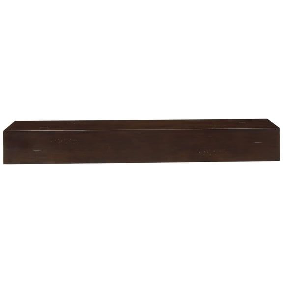 Fireplace Shelf Mantel 48 Inch Chocolate Finish Solid Wood