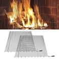thumbnail image 1 of Fireplace Spark Guard Curtain: Durable Stainless Steel Mesh, Beautiful Fire View, 1 of 6