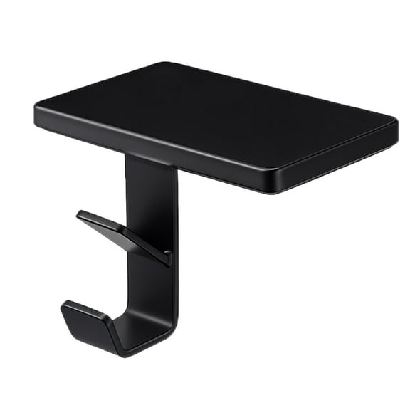 Fireplace Stocking Hanger, Black Mantle Garland Hook, 2 in 1 Fireplace Stocking Garland Hanger Metal Hook for Mantle Christmas Decor 1Pc