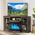 Fireplace TV Stand with AllSided Glass Electric Fireplace 59