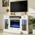 Fireplace TV Stand with AllSided Glass Electric Fireplace 59