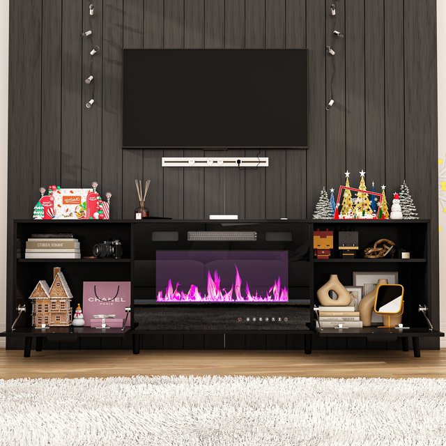 Fireplace TV Stand Electric Fireplace TV Console w/Remote Control