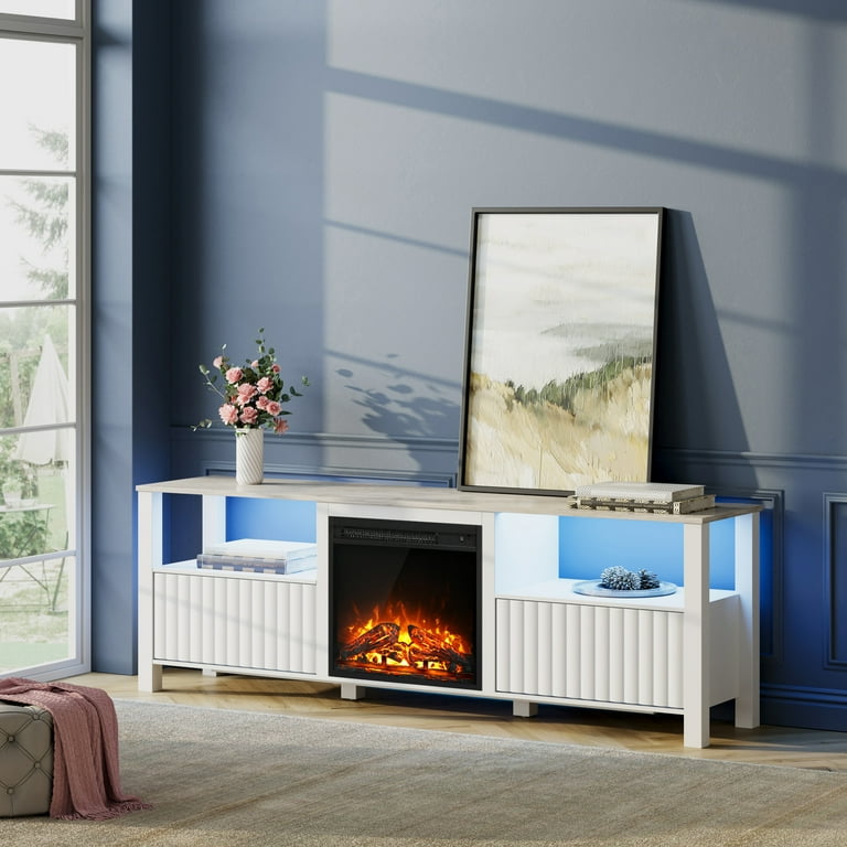 Walmart fireplace tv stand 70 inch deals
