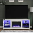 thumbnail image 1 of Fireplace TV Stand for TVs up to 70", White, 1 of 5