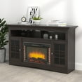 thumbnail image 1 of Fireplace TV Stand for up to 59" TV,Entertainment Center with 28'' Fireplace, Media Console Cabinets Adjustable Shelves, 1 of 11