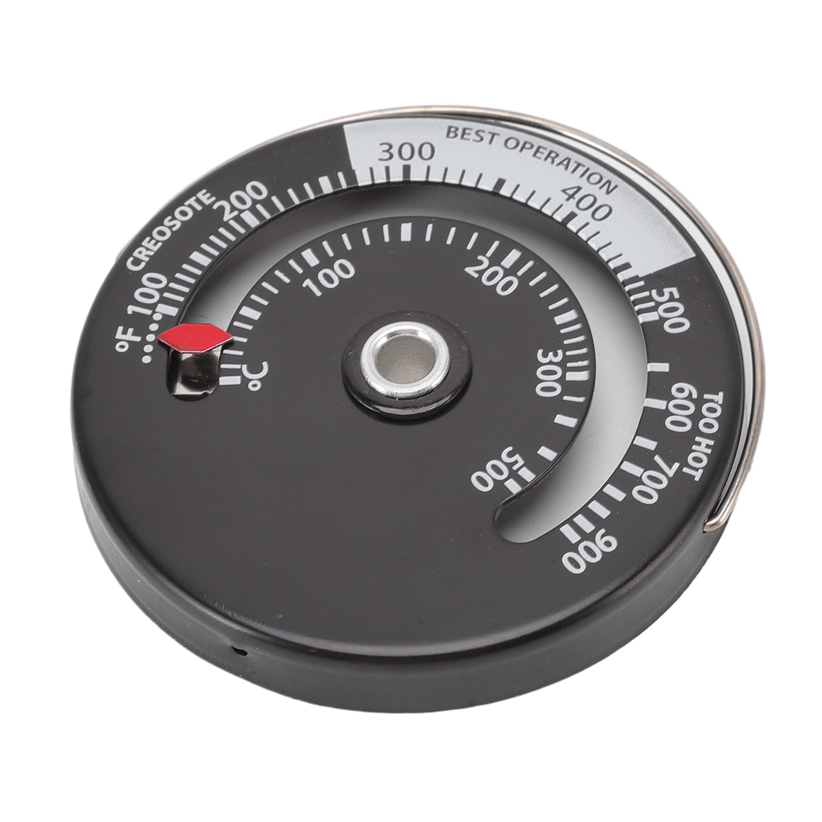Fireplace Thermometer, Aluminum Alloy Accurate Stove Thermometer Meter